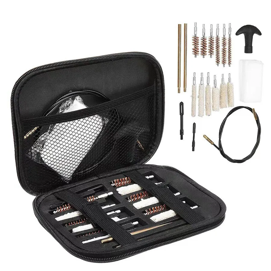 Kit universal pentru curățare a armelor pentru calibrele .22, .30, .40, .45, .270/.280, .357/.38, 9mm, .222, .223 Rem, .243, 30.06, 300 WIN, .308 WIN