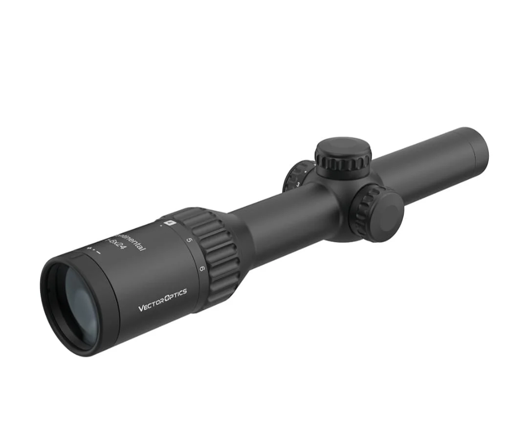 Lunetă de pușcă Continental x6 1-6x24i cu fibră pentru vânătoare LPVO