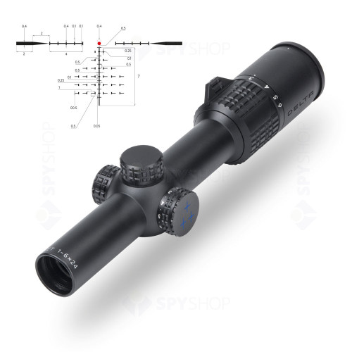Luneta Delta Hornet 1-6x24, reticul D2MR