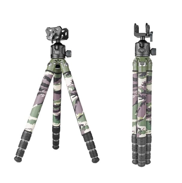 Trepied Profesional XT-324C + GD54 – Carbon 10 straturi, Camuflaj, pentru Vânătoare și Outdoor